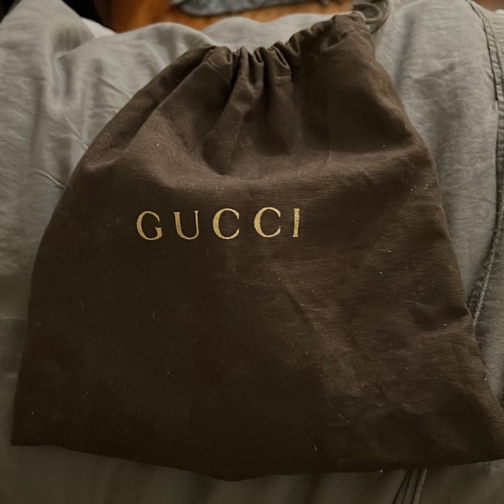 Gucci belt (red & green) black leather